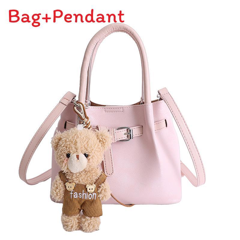 Pu Bucket Bag For Women With Zipper Closure And Inner Pockets For Daily Use