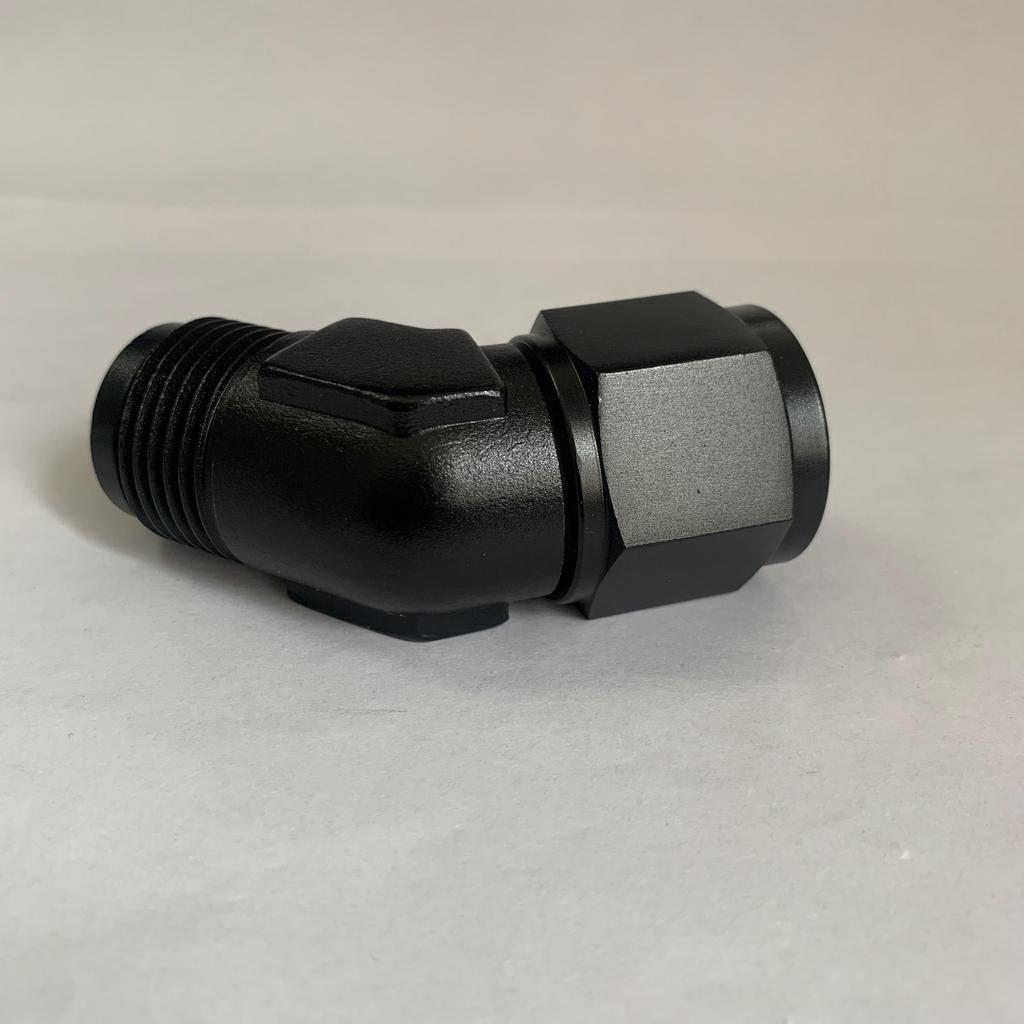 2PCS car repair joint end joint internal thread to external thread pneumatic push lock rotary joint 45 ° 90 ° AN4-12 Connector