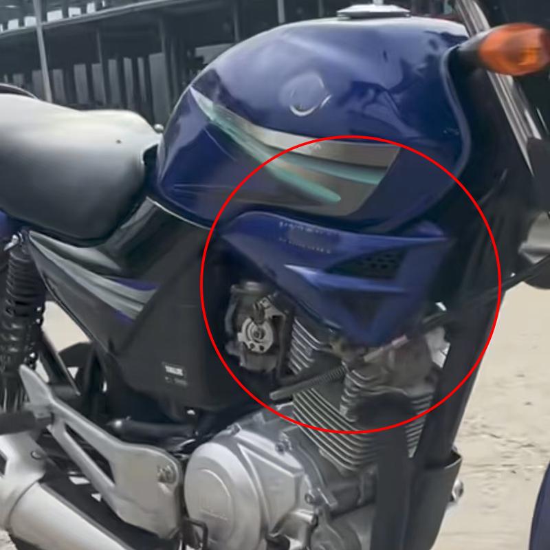 Motorcycle Plastic Side Cover Frame Side Panel Fuel Tank Protection Cover Kit Suitable for Yamaha Ybr125 Ybr125G Suitable for Jianshe Jym125 Js125