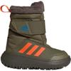 Adidas Winterplay Comfortable Non-Slip High-Top Walking Shoes Baby Shoes Brown Green GZ6801