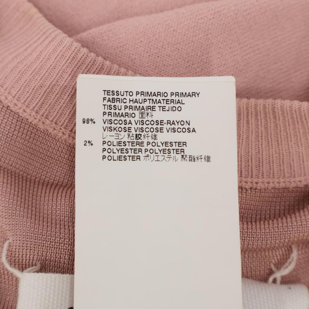 Maison Margiela Pink V-neck Back Slit Knit Sweater Tops S pinkUsed