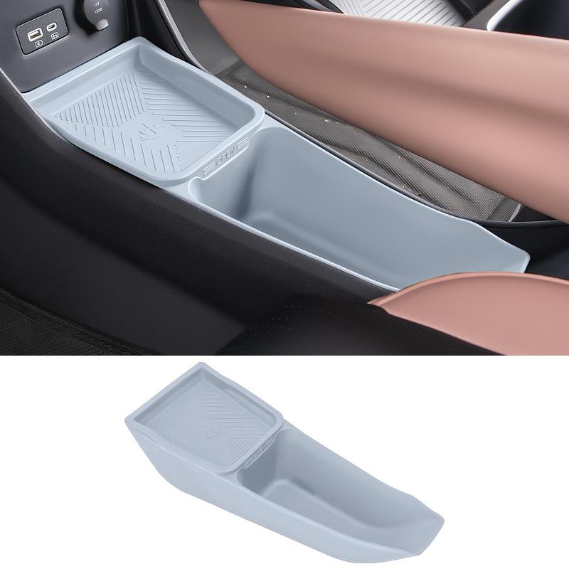 For BYD Seagull Central Control Storage Box Armrest Double Storage Storage Box Silicone Interior Supplies Car Accessories Tools