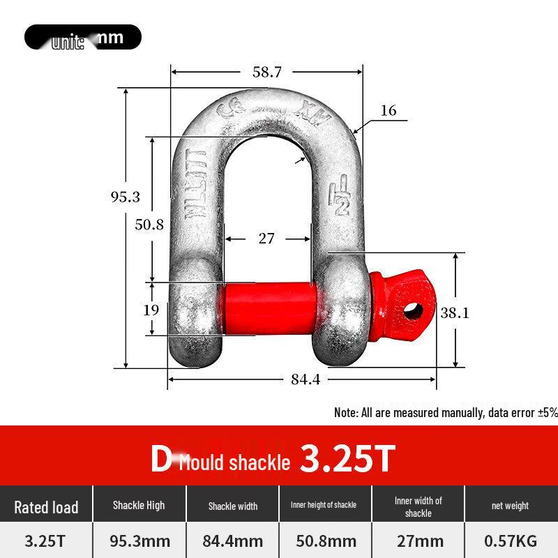 3.25 Ton High-Strength Bow Shackle