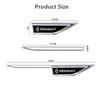 Interior Stickers Car Door Waist Line Metal Stickers For Renault Clio Megane Trafic Captur Car Side Wing Fender Decals Body Exte
