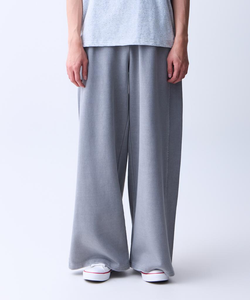 ADERNM Vintage Raw Edge Wide Pants Gray