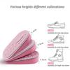Elastic Insoles Comfortable Breathable Cropped Sneaker Heel Pad Unisex Inner Heightening Insole Popcorn Shock Absorption High