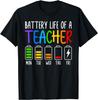 Battery Life of A Teacher Funny School Teacher Appreciation Unisex T-Shirt