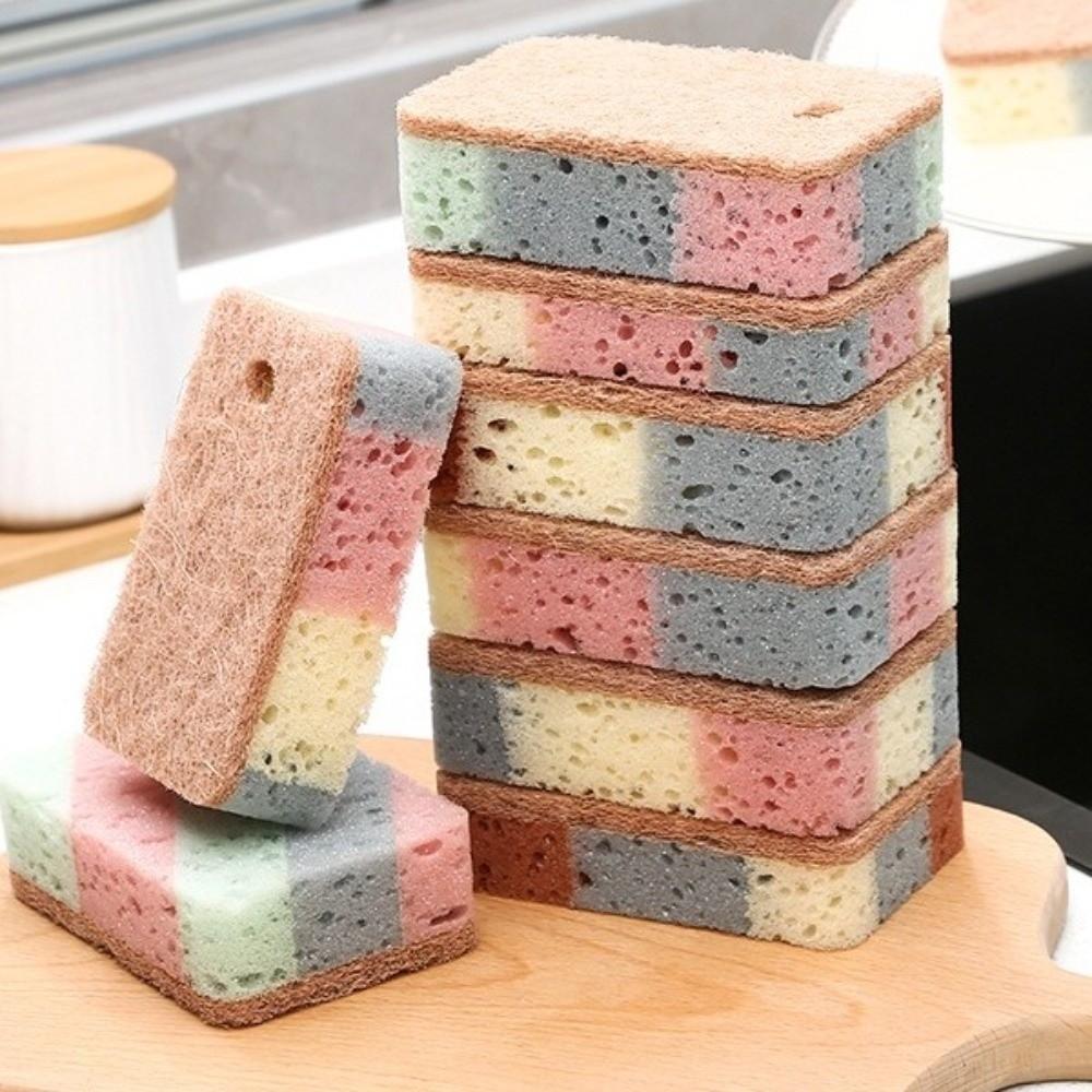5Pcs Honeycomb Sponge Nano Sponge Double-Sided Dishwashing Sponge Wipes New Magic Wipe  Kitchen