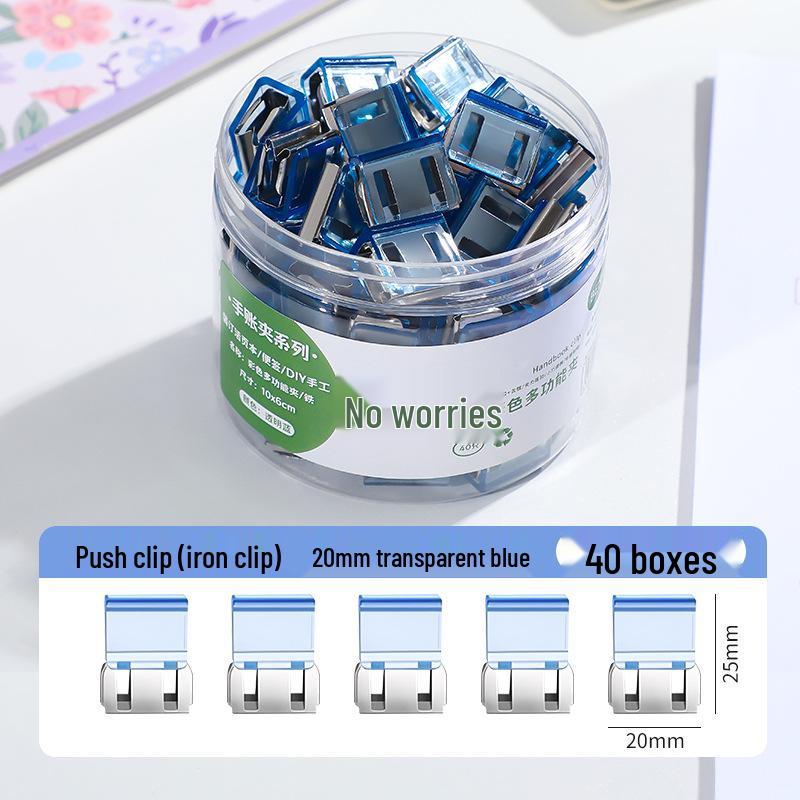 Creative Smooth Metal Book Binding Corner Clip Organizer
