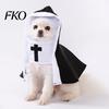 Comfortable Pet Costume Cat Nun Costume, Cute Outfit, Cosplay Clothes, Lightweight Apparel Fun Party Outfit for Small Medium Dogs Cats No Hair