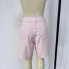 Women's High Waist Striped Plus Size Denim Shorts
