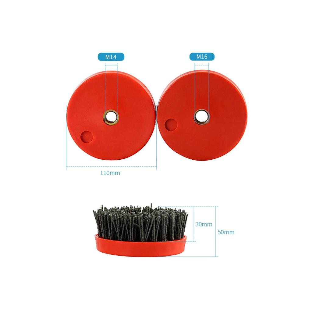 4inch Grinding Abrasive Brush Accessories Thread M14 for Making Antique Finish Durable Professional Replacement Spare Parts