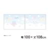 MORIPiLO Sanrio Lace Curtains Cinnamoroll Pattern Connecting Single Picture Art 100cm X Set of Cute Sanrio Cinnamon Blue Makura No Morishita (Picture