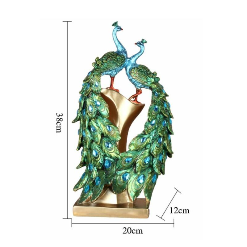 European TV Cabinet Peacock Decorations Beautiful Wine Cabinet Porch Personalized Ornaments Wedding Gifts Modern Home Decoration