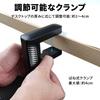 voocye Headphone Rotating Headphone No Drilling Clamp Cable Hook Suitable for Headphones and 1kg Load Spring Clamp Stand, 360-Degree Hanger/Hook,