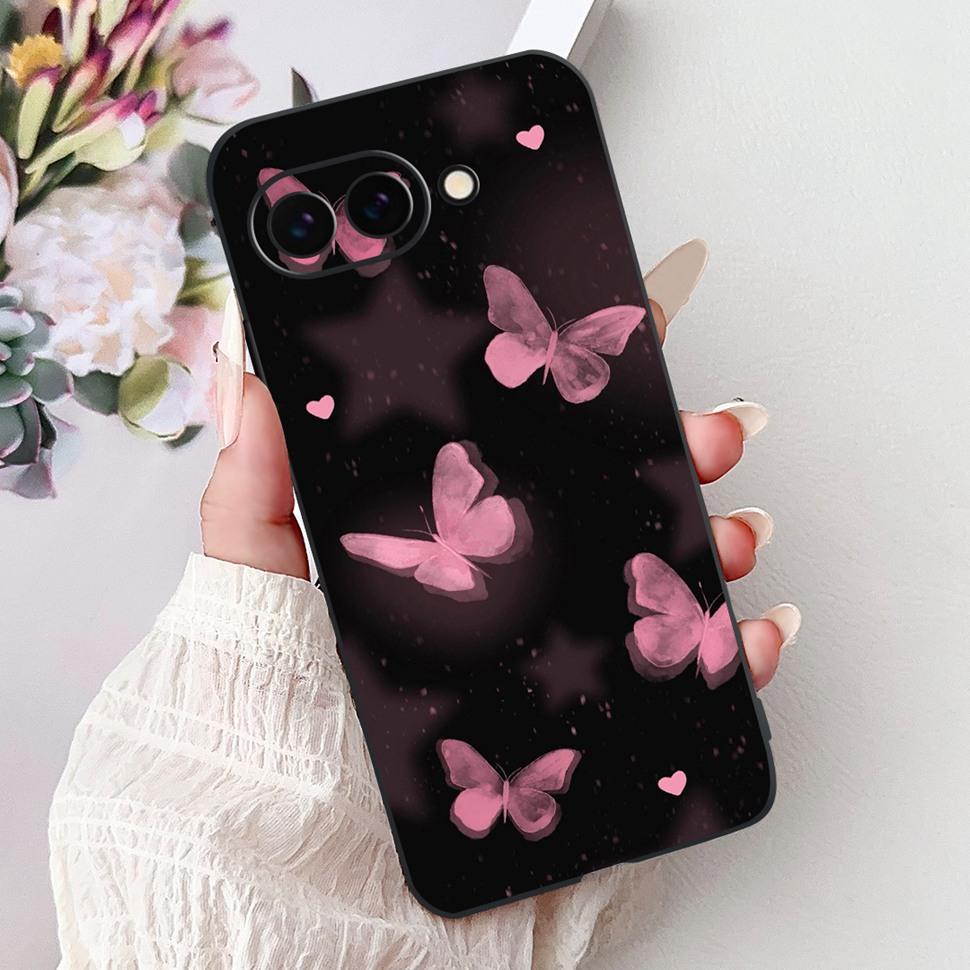 Fashion Butterfly Case For Google Pixel 9a Case 6.3" Soft Silicone TPU Phone Cases For Google Pixel 9a Pixel9a GTF7P Back Cover