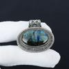 Ciondolo in Argento Sterling 925 con Pietra Preziosa Labradorite Naturale - Design Fatto a Mano, Gioiello da Indossare Tutti i Giorni, Ciondolo Antico Regali di Pasqua