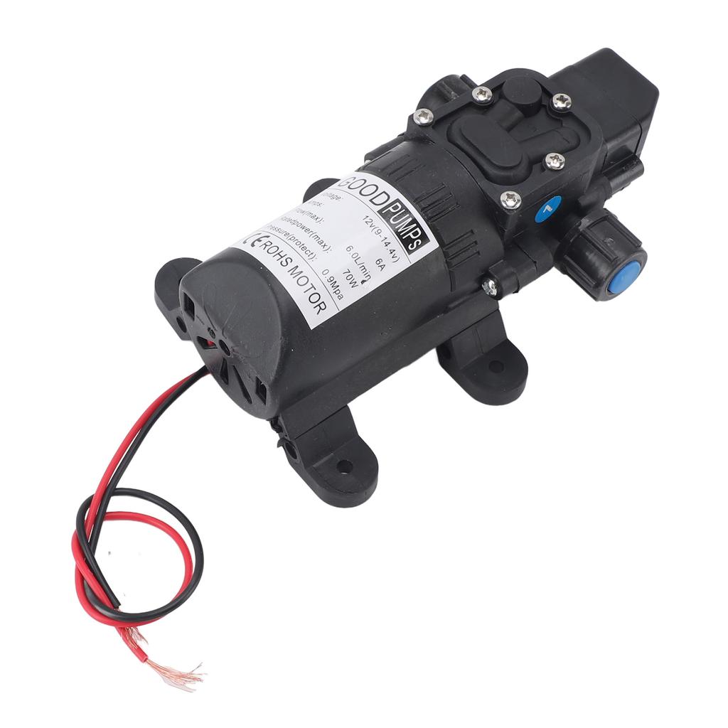 12V Membranpump Automatisk Avstängning Mini Smart Elektrisk Membranpump för Tryck Biltvätt
