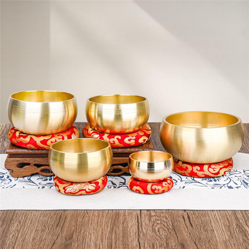 Misa Sanskrycka Nepal Tybet Budda Tybetańska Misa Śpiewająca Joga Medytacja Misa do Śpiewania Mosiężny Dzwonek Terapia Muzyką