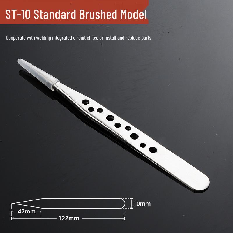 

9-Hole Stainless Steel Pointed Tweezers for Precision Eyelash Grafting, Makeup, and Nail Art