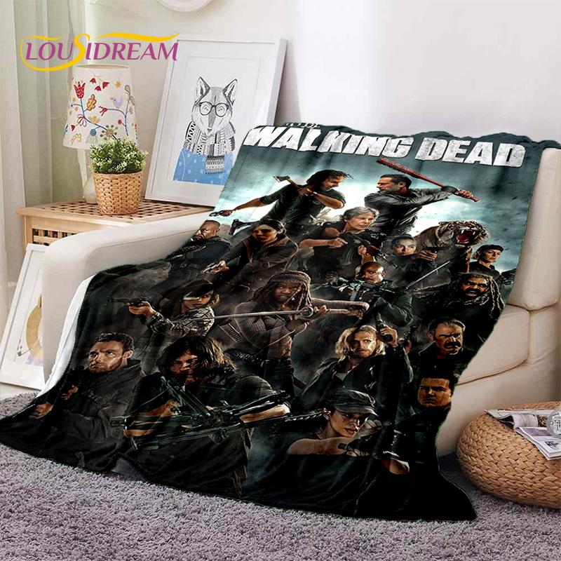 The Walking Dead Lincoln TWD Coperte Morbide, Coperta Plaid Calda Coperta Confortevole per Picnic Letti Divano Camera da Letto Casa Regalo