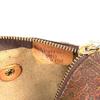 ETRO Paisley Pattern Bag Cylindrical Hand Bag PVC/Leather Brown