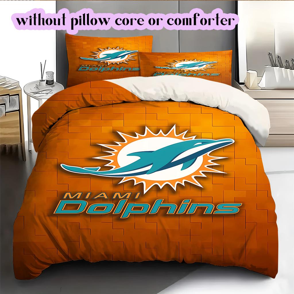 Jacksonville Jaguars Pattern Bedding Quilt Set Quilt Cover Pillowcase Home Decoration Birthday Gift (1 * duvet cover + 2 * pillowcase, without core)