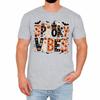 Spooky Vibes Mens T-Shirt Funny Pumpkin Graphic Festive Halloween Gift