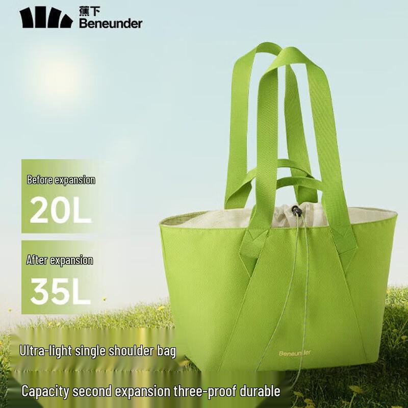 Beneunder Lightweight Expandable Shoulder Tote Bag