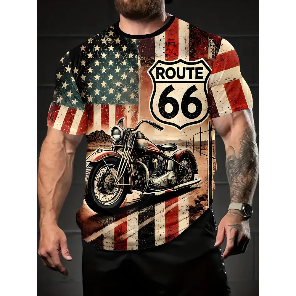 Men's 3D Thunder Dragon Print Crew Neck Short Sleeve T-Shirt Breathable Stretch Fashion T-Shirt Outdoor Casual Party T-Shirt