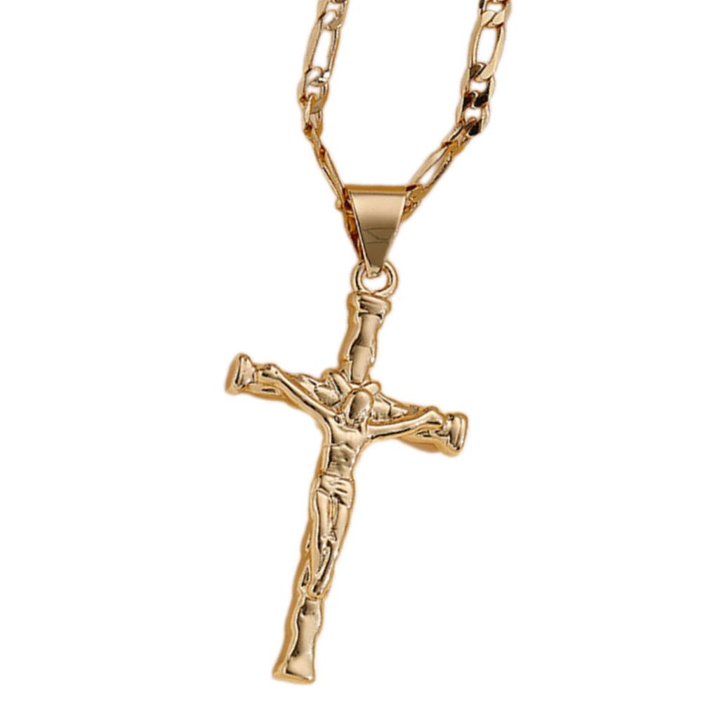 Elegant Crosses Necklace Charm Pendant Comfort Fits with Adjustable Length Chain for Everyday Wear