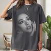 Oversized Vintage Style Portrait Graphic Tee Cotton Mens Womens T Shirt Y2K Streetwear