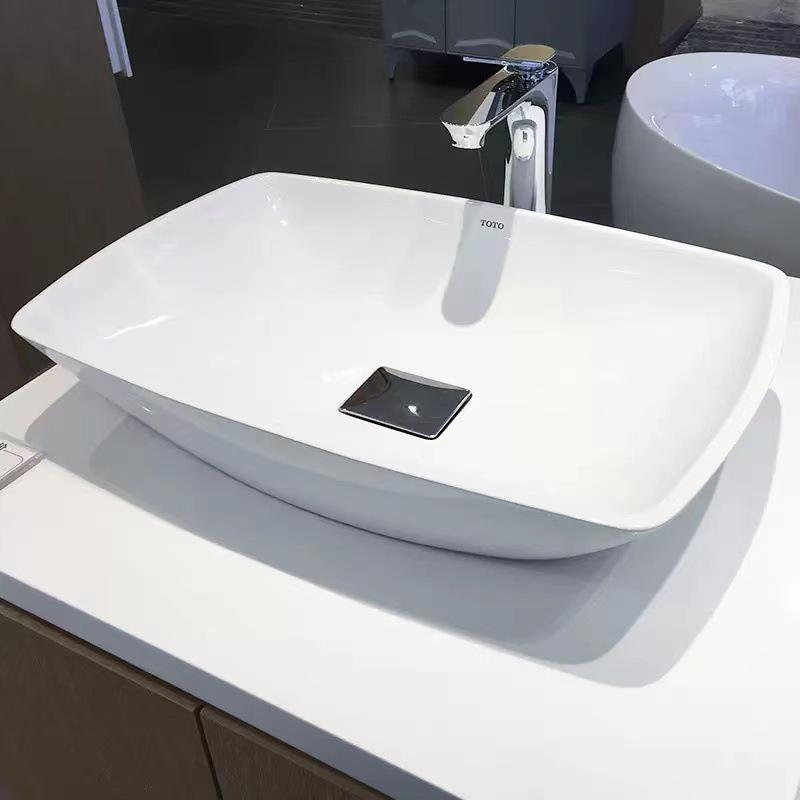 TOYO Ceramic Countertop Basin PJS01W/02/03W Tabletop Bathroom Washbasin LW709B