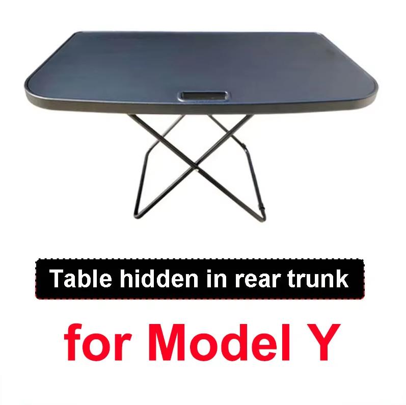 

Portable Trunk Picnic Table for Tesla Model Y Juniper Model 3 Highland 2025 Travel Folding Table Trunk Table Car Accessories