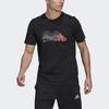Adidas X Disney Collab M Dsny Ftbl Fun Print Sport Crew Neck Short Sleeve T-Shirt Men Tops Black GL3204