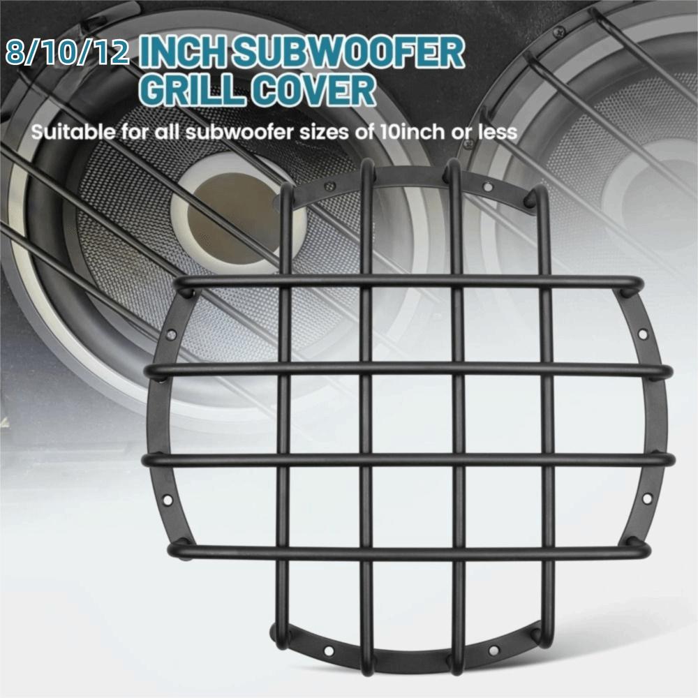4 Bars Metal Subwoofer Grille Rounded Edges Car Subwoofer Bar Guard  Speaker Horn Protection
