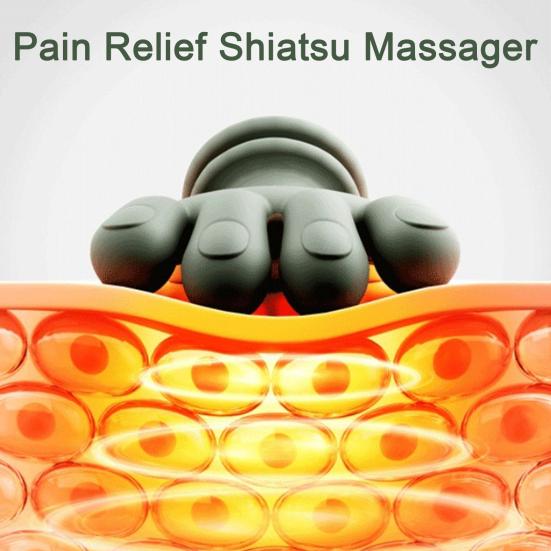 Bionický masážní přístroj na krk, ramena a záda, hloubková tkáň, úleva od bolesti, svalová relaxace, 3D hnětení, bezdrátový elektrický vyhřívaný shiatsu masážní přístroj