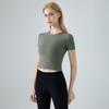 Spring Summer Women's Quick-Dry Short Sleeve Round Neck Yoga & Fitness Top