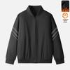 Men's Velvet Stand-Collar Sweatshirt: Autumn/Winter Casual Sports Jacket, Loose Zipper Cardigan, Outerwear for All Ages