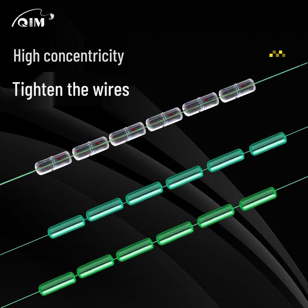 QIM Qi Mu Silicone Space Beans - Premium Anti-Tangle Fishing Line Set