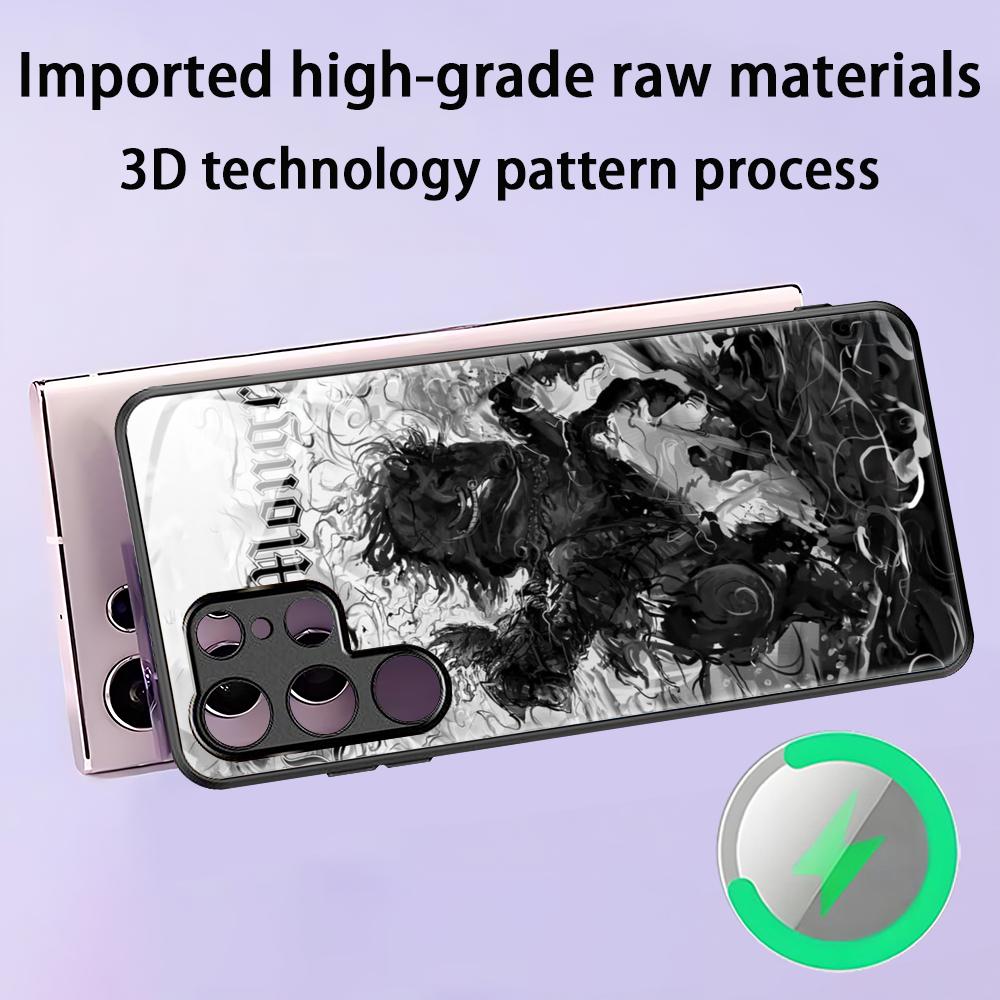 Cool Shadow slave  Phone Case For Samsung S25 S24 S23 S22 S21 S20 Plus Ultra Note20 Glass Magnetic Case
