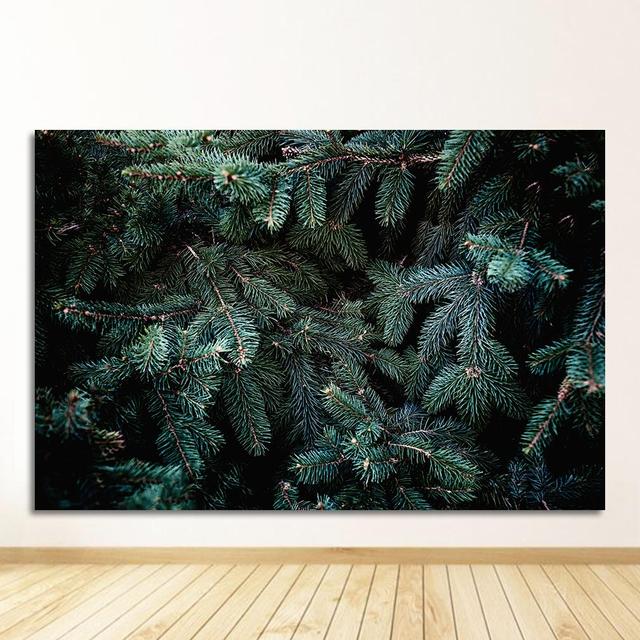 Poster Cerb Animal Lac Barcă Frunze de Crăciun Zăpadă Munte Imprime Pictură Natura Imagine Decor Nordic Peisaj Zăpadă Pădure