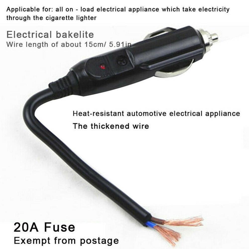 12V 24V Auto 20A Hann Bil Sigarettenner LED Sokkel Plugg Ny Adapter Reservedeler Bil Koble U0V5