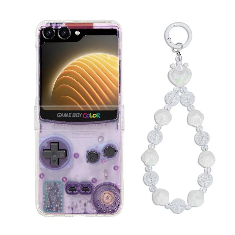 For Samsung Galaxy Z Flip 3 4 5 Phone Cases Cute Cartoon Hard Crystal Plastic PC Back Cover Case For Samsung Z Flip5 ZFlip5