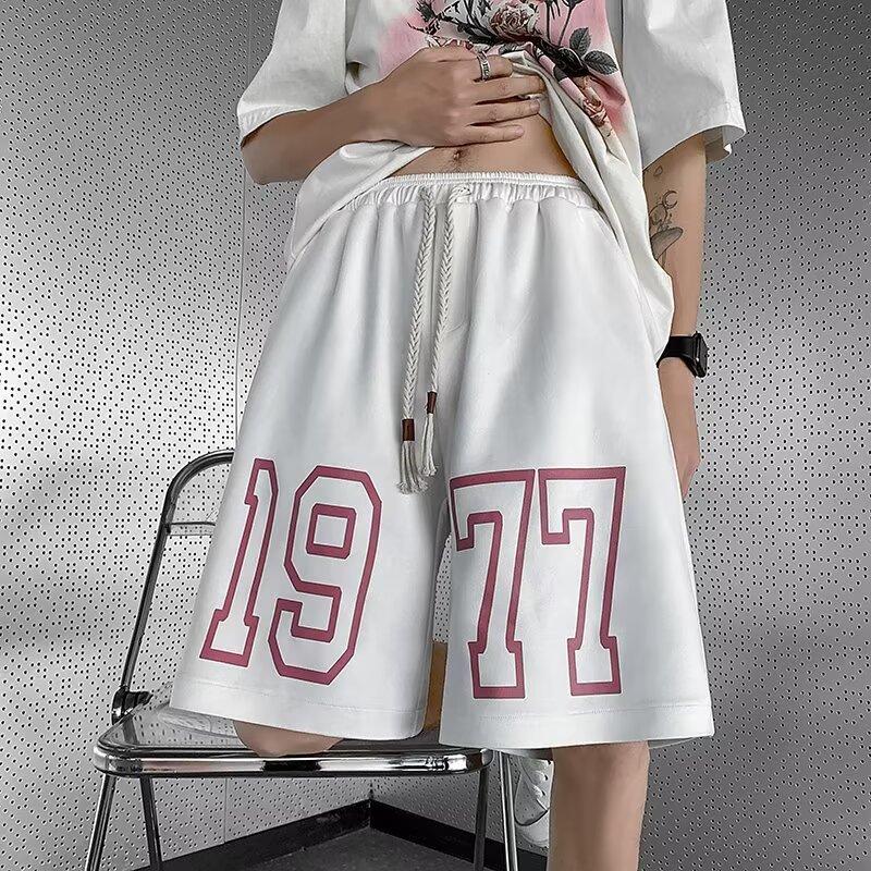 

Летние мужские шорты на шнурке, повседневные, универсальные, свободные, трендовые, простые, стильные, с пятью точками, мужские 5XL белый