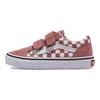 Vans Slip Resistant Cushioning Low Top Kids Skate Shoes Kids Sneakers Red White VN0A38HDCHO