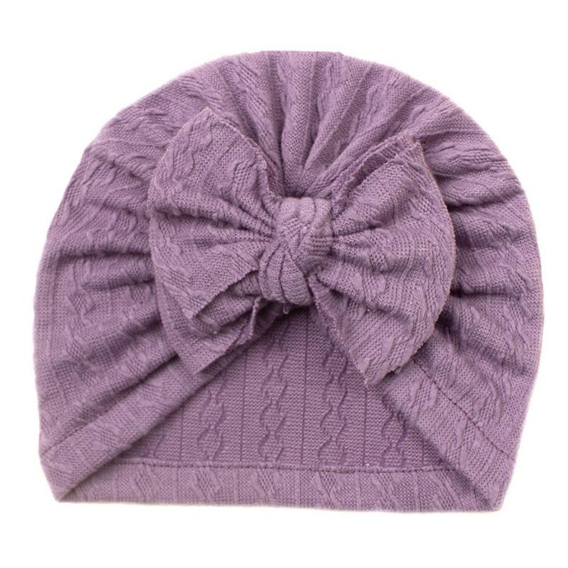 New Baby Jacquard Hat, Cute Boneless Fetal Hat for Infants and Toddlers, Cute Bow Hat for Children