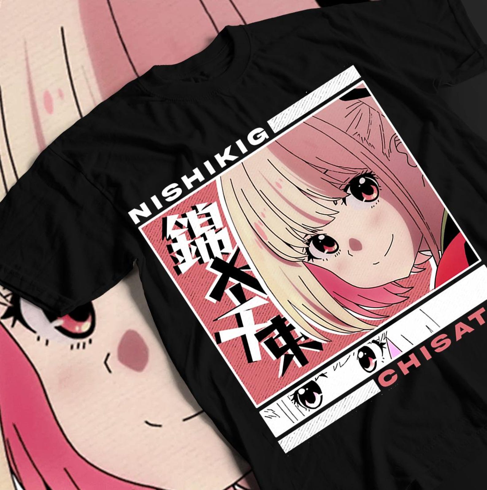 Unisex Lycoris Recoil Cute Nishikigi Chisato T-Shirt S