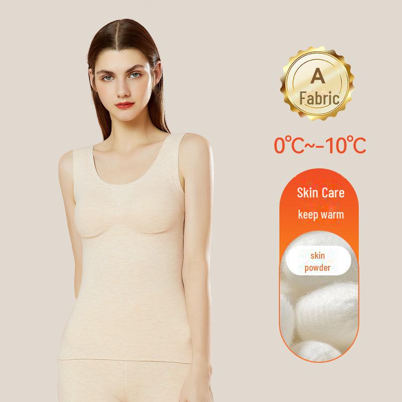 

Женский бесшовный теплый бархатный жилет Aoweizi 2023 с нагрудной подкладкой XXL