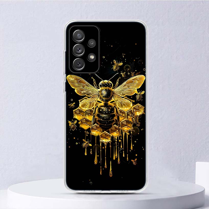 Bee Keeping Honey Animal Soft Case For Samsung Galaxy A52 A42 A32 A22 A12 A02S Phone Cover A50 A51 A70 A71 A41 A31 A21S A40 A30